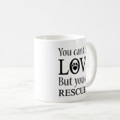 Mug Vous ne pouvez pas acheter l'amour (Devant droit)