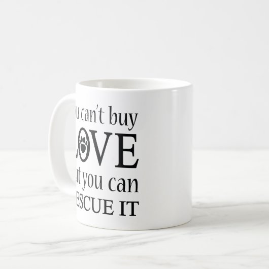 Mug Vous ne pouvez pas acheter l'amour (Devant gauche)