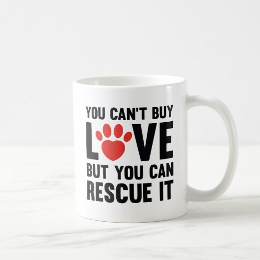 Mug Vous ne pouvez pas acheter l'amour (Droite)