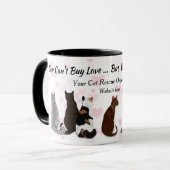 Mug Vous ne pouvez pas acheter Love Chat Secourt (Devant gauche)
