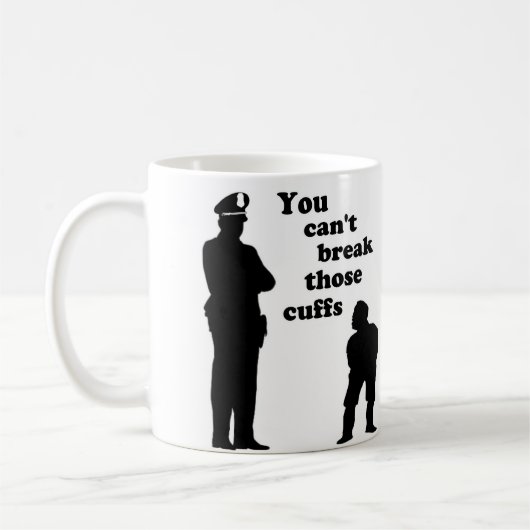 Mug Vous ne pouvez pas casser ces manchettes (Gauche)