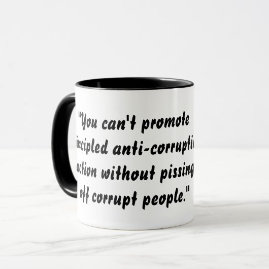 Mug vous ne pouvez pas promouvoir... (Devant gauche)