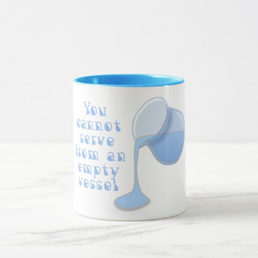 Mug Vous ne pouvez pas verser à partir d'un navire vid (Centre)