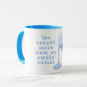 Mug Vous ne pouvez pas verser à partir d'un navire vid (Devant gauche)