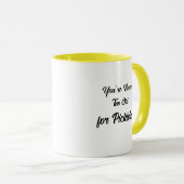 Mug Vous n'êtes jamais trop vieux pour le Pickleball (Devant droit)