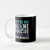 Mug Vous n'êtes pas la seule prévention du suicide de  (Gauche)