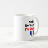 Mug Vous pariez votre baguette que je suis français (Devant droit)