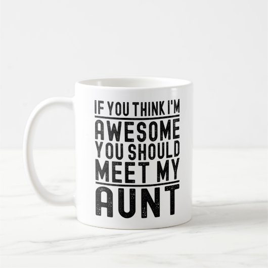 Mug Vous pensez que je suis génial, vous devriez renco (Gauche)