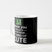 Mug Vous pensez que vous êtes bons chez Excel qu'il (Devant gauche)