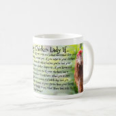 Mug Vous pourriez être Madame folle If de poulet… (Devant droit)