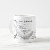 Mug Vous pourriez être un esclave de lapin si… (Devant gauche)