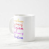 Mug Vous pouvez avoir des tonnes de religion saint (Devant gauche)