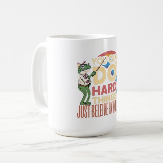 Mug Vous Pouvez Faire Des Choses Dures, Imprimable À L (Devant gauche)