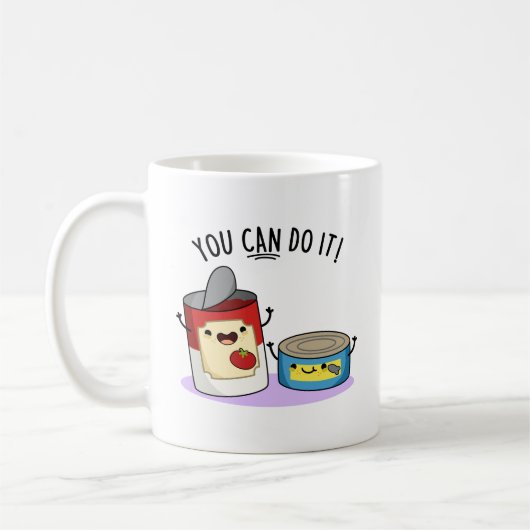 Mug Vous Pouvez Le Faire Drôle Canned Food Pun (Gauche)