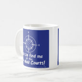 MUG VOUS POUVEZ ME TROUVER AUX COURS DE PICKLEBALL (Devant gauche)