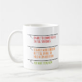 Mug Vous Pouvez Parler Maintenant Lignes De Remplissag (Gauche)