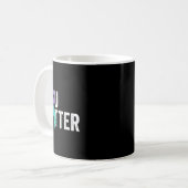 Mug Vous Problème Prévention Suicide Turquoise Purple (Devant gauche)