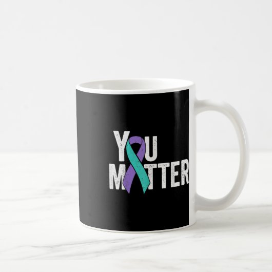 Mug Vous Problème Prévention Suicide Turquoise Purple (Droite)