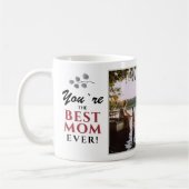 Mug Vous`re Meilleure maman Typographie moderne Photo (Gauche)