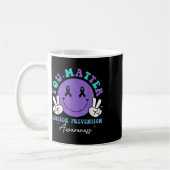 Mug Vous Ruban de sensibilisation à la prévention du s (Gauche)
