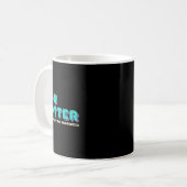 Mug Vous Ruban Violet Sarcelle de sensibilisation à la (Devant gauche)