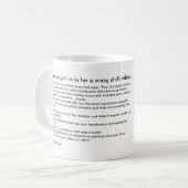 Mug Vous savez que vous êtes dedans pour un décalage (Devant gauche)