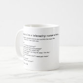 Mug Vous savez que vous êtes une infirmière de (Devant gauche)
