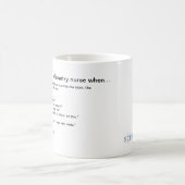 Mug Vous savez que vous êtes une infirmière de (Centre)