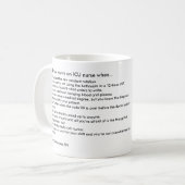 Mug Vous savez que vous êtes une infirmière d'ICU (Devant gauche)