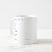 Mug Vous savez que vous êtes une infirmière quand tout (Devant gauche)