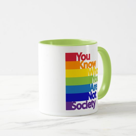 Mug Vous savez qui vous n'êtes pas la société (Devant droit)