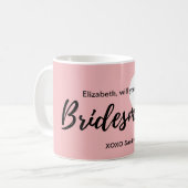 Mug Vous serez ma demoiselle d'honneur que le rose (Devant gauche)