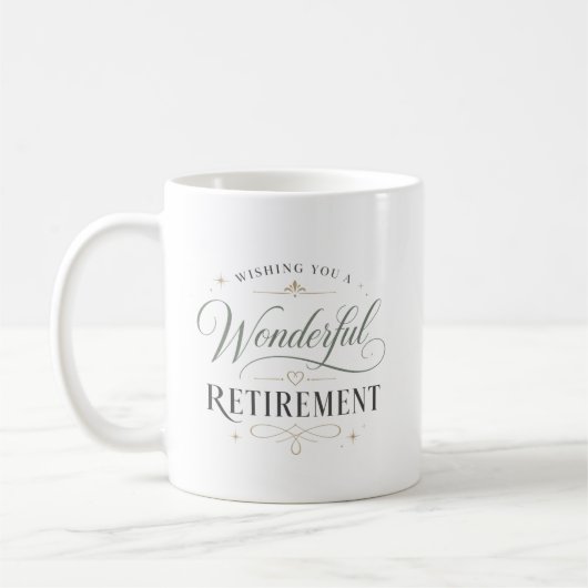 Mug Vous souhaitant une merveilleuse retraite (Gauche)