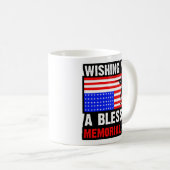 Mug Vous souhaite un Memorial Day béni (Devant droit)