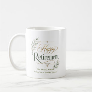 Mug Vous souhaite une merveilleuse retraite Personnali