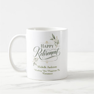 Mug Vous souhaitez du bonheur en retraite Personnalisé