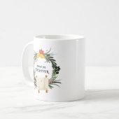 Mug Vous Souhaitez La Paix Sur La Pâque (Devant gauche)