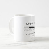 Mug Vous soulevez-vous même ?  Humour de physique (Devant gauche)