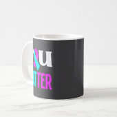 Mug Vous soutenez la sensibilisation à la prévention d (Devant gauche)