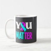 Mug Vous soutenez la sensibilisation à la prévention d (Gauche)