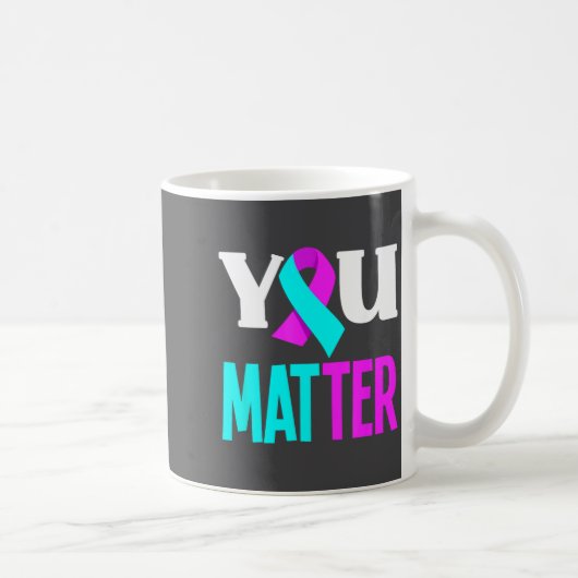 Mug Vous soutenez la sensibilisation à la prévention d (Droite)