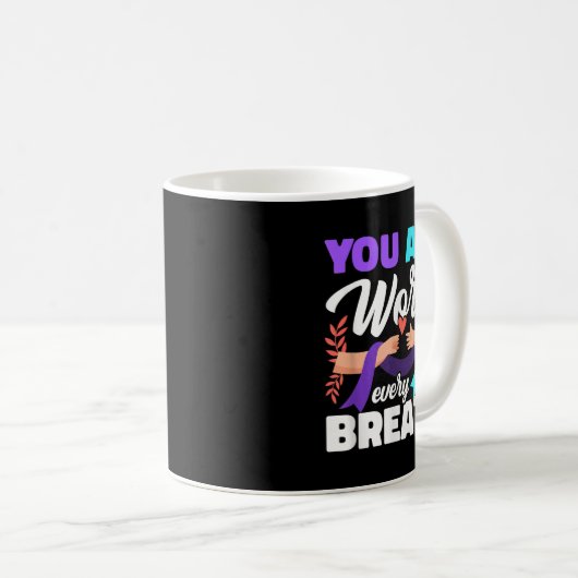 Mug Vous Valez La Peine De Chaque Détection De Dépress (Devant droit)
