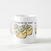 Mug VOUS VÉRIFIEZ MES BUNS ? Citation amusante du Humo (Devant gauche)