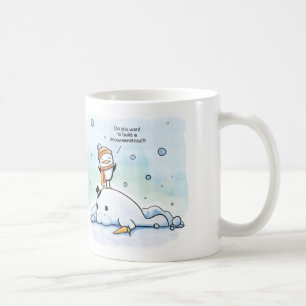 Mug Vous voulez construire un Snowmanatee - pingouin -