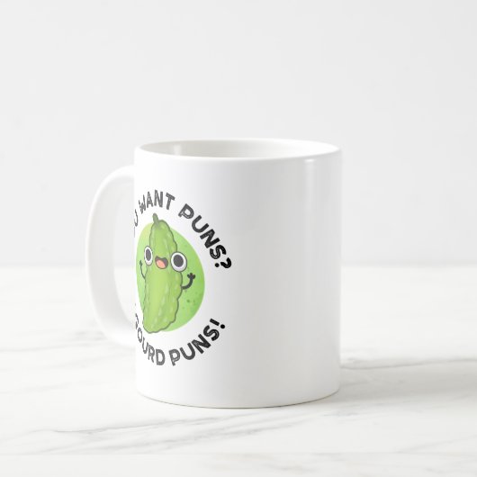 Mug Vous Voulez Puns I Gourd Puns Funny Veggie Pun (Devant gauche)