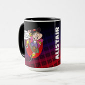 Mug Vous voulez un Fling wi" un Écossais ? (Devant gauche)