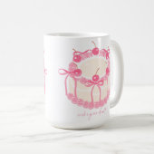 Mug Vous voulez un morceau de moi ? Conception de gâte (Devant droit)