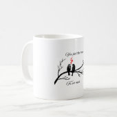 Mug Vous vous sentez comme chez vous Oiseaux romantiqu (Devant gauche)