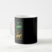 Mug Voûte équestre Chevaux d'équitation Dressa (Devant gauche)