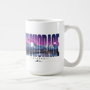 Mug Voyage à Anchorage Alaska au bord de l'eau montagn